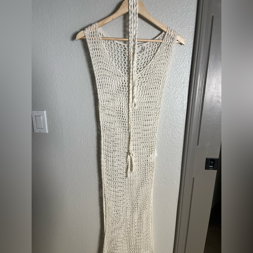 Capitana Cream Knit Swim Cover-Up